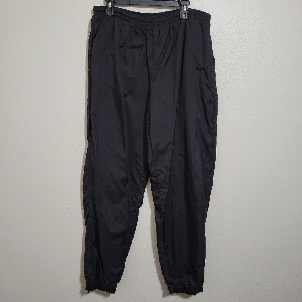 Nike Vtg 90s Men's Windbreaker Track Jogger Pants Ankle Zip Size XL